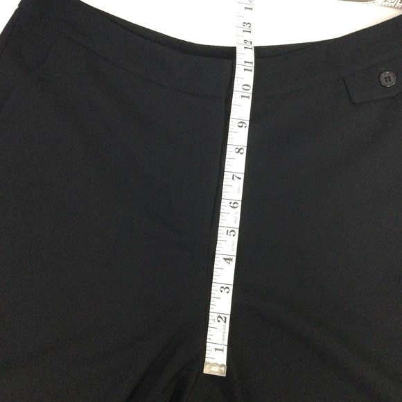 New York & Company Women’s Petite Flat Front Straight Leg Black Dress Pant 12 - Picture 10 of 13